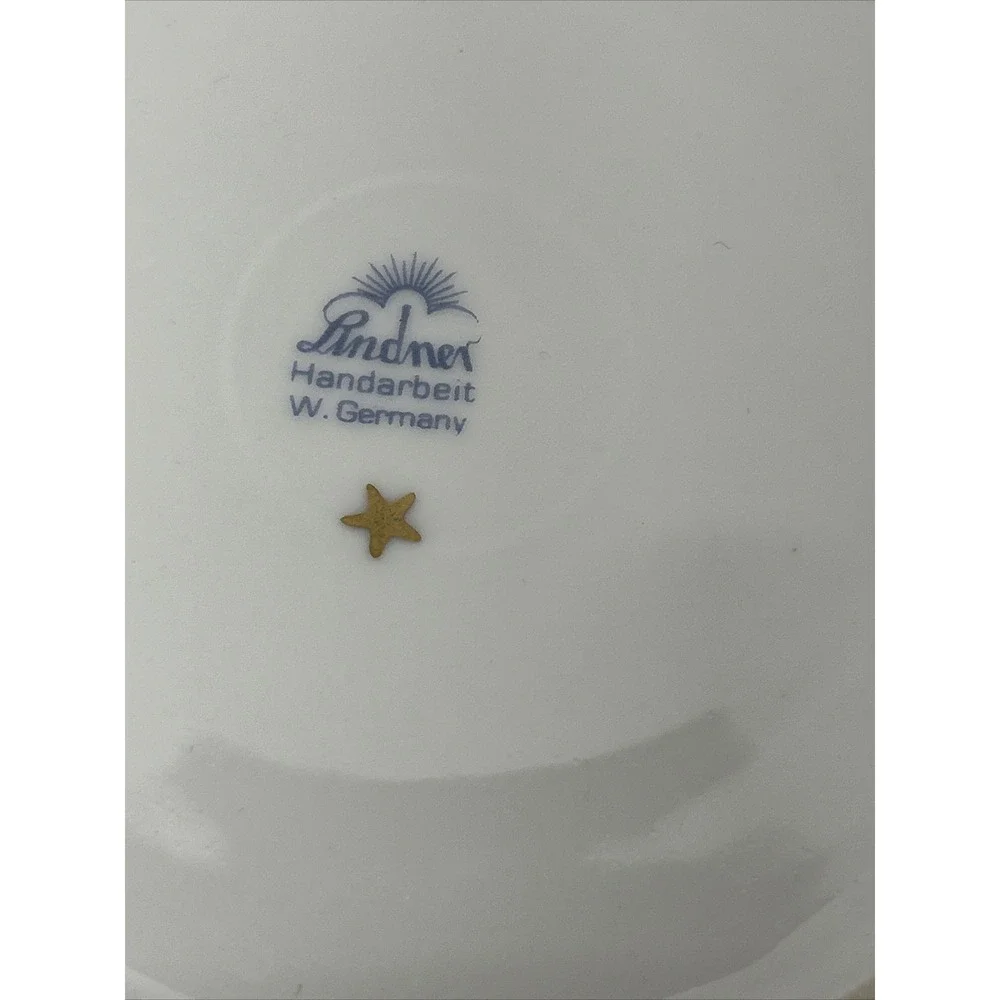 LINDNER PORCELAIN ECHT COBALT BLUE KUEPS BAVARIA Marie Luise 1150‎ W.Germany